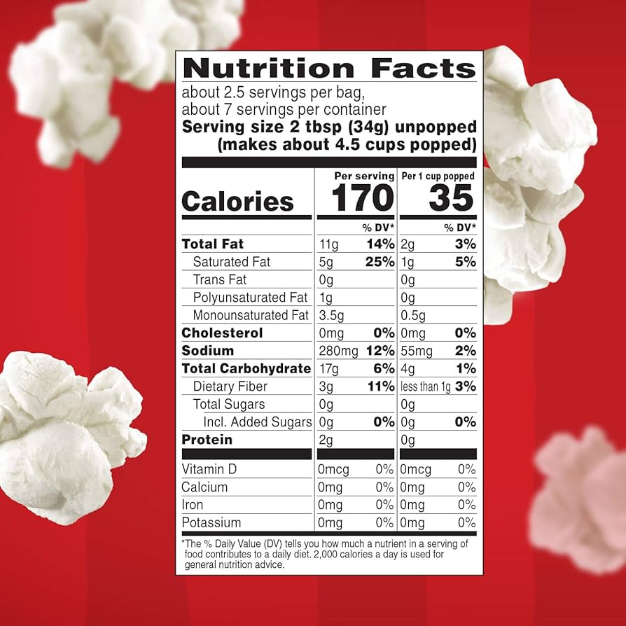 tender white microwave popcorn