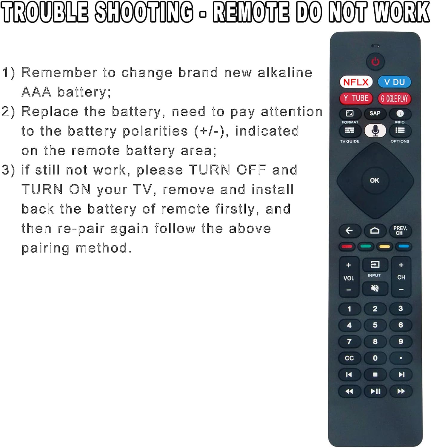 New RF402A-V14 Voice Remote Control Replacement for Philips Android TV image 5