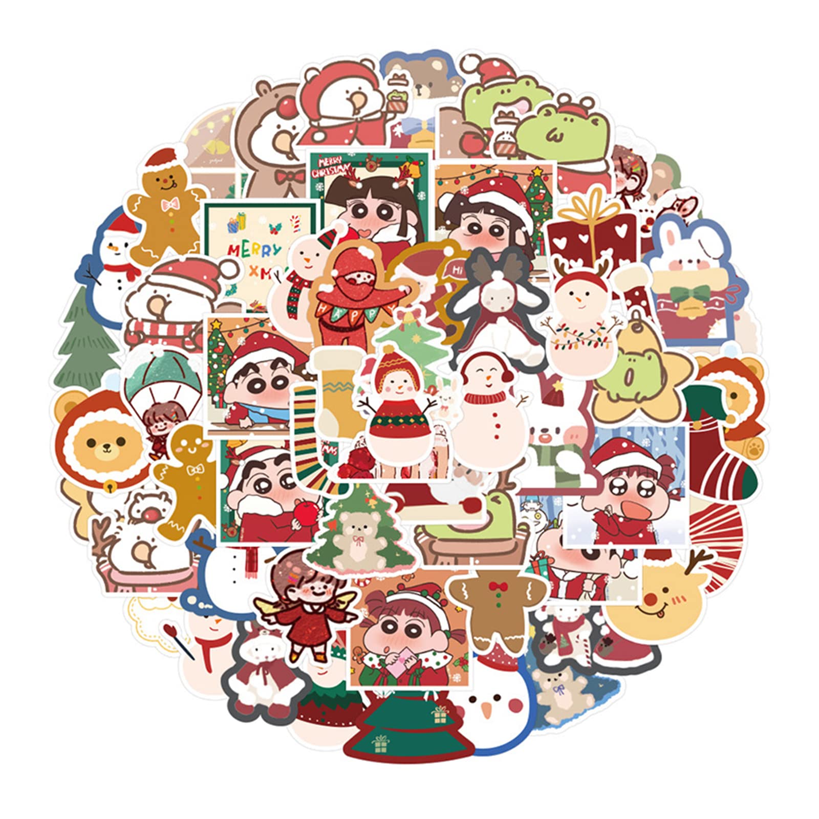 Amazon.co.jp: クリスマス シール 100枚 ラッピング 大量 キラキラ 