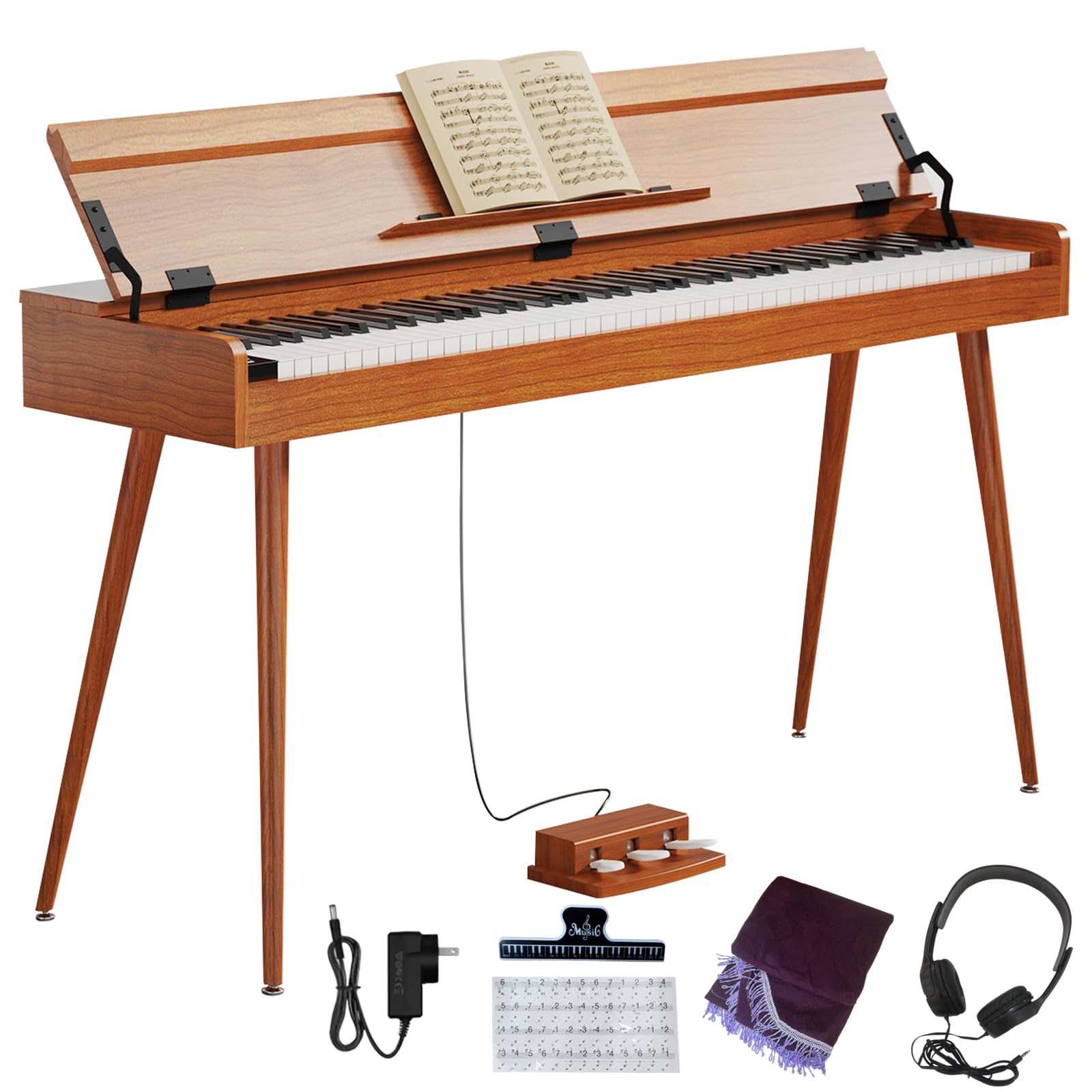 Photo 1 of KUMENG Digital Piano 88 Key Weighted Keyboard Full-Size Desk Electric Piano