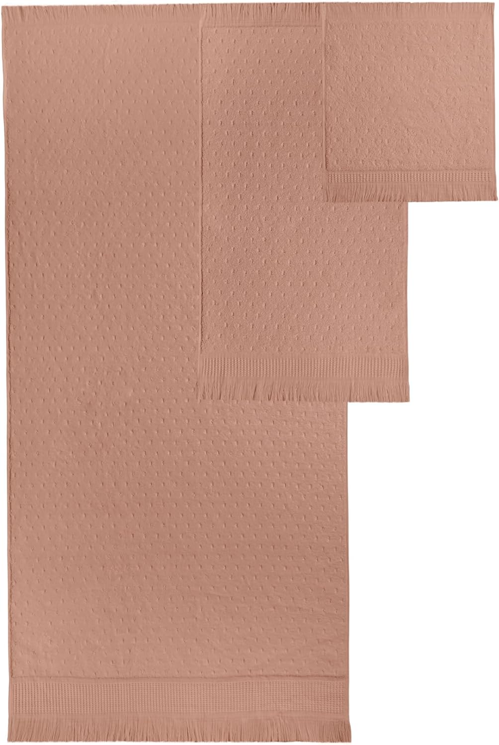 SOFE H&L | NADIAS Luxury Turkish Cotton Towels Set of 6 (2 Bath Towels 2 Hand Towels 2 Wash Cloths) Macaron | Light, Premium, Soft, Durable, Absorbent - Hotel Quality Towel Set for Bathroom - Image 4