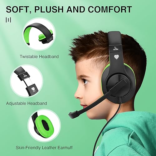 Miniatura 3 de BlueFire - Audífonos de diadema para juegos de PS4 35 mm con micrófono y luz LED compatible con Playstation 4 Xbox One PC Verde