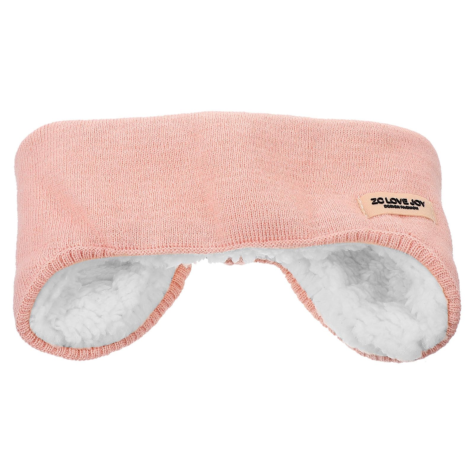 Healeved Noise Cancelling Sleep Ear Muffs for Bed Soft Fleece Ear Covers Comfortable Elastic Headband for Travel Study and Sleep 9.8X4.3X0.8 Inches
