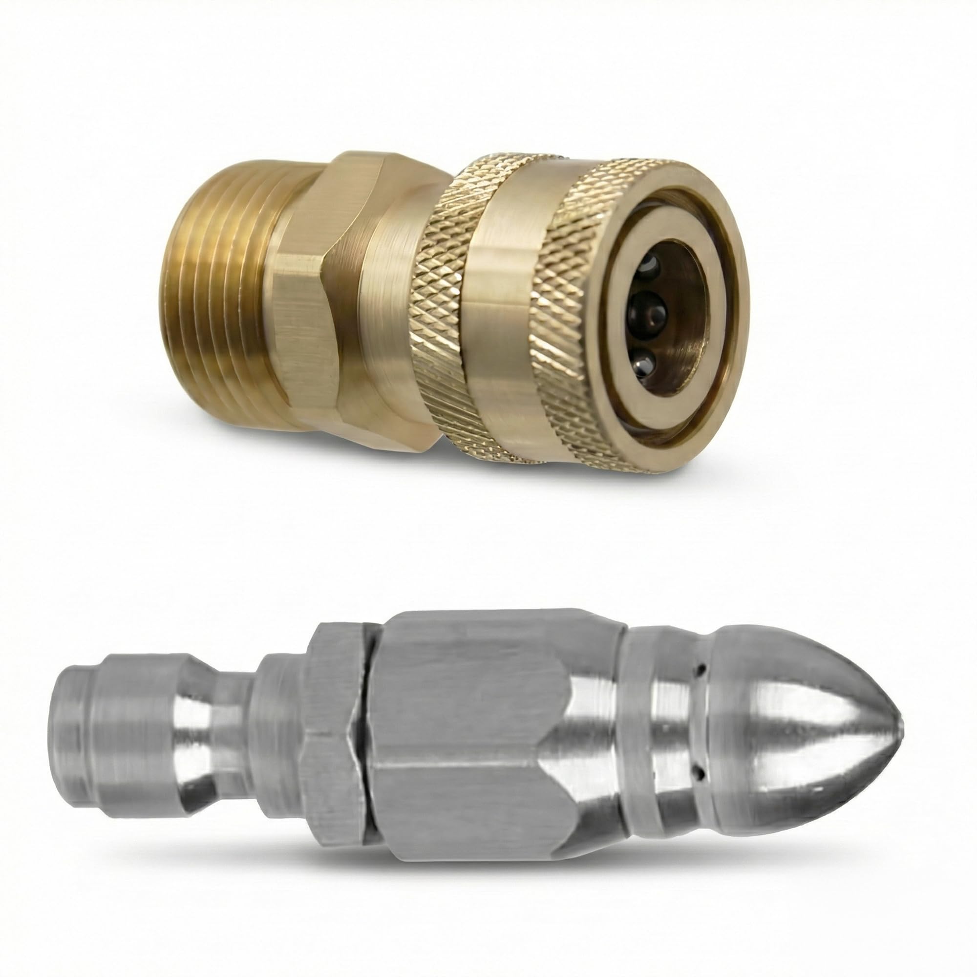 Skyblue Quick Connector Rotary Gutter/Sewer/Drain Cleaning Nozzle Attachment For High Pressure Washer-image-25