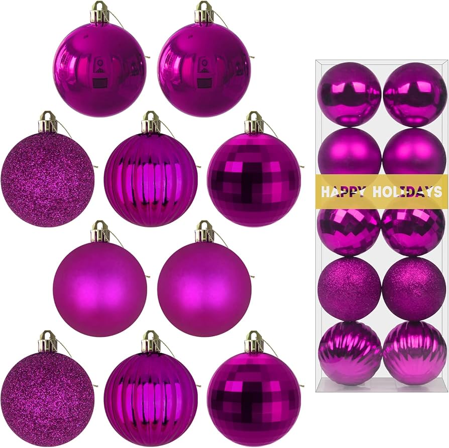 Fuchsia christmas decorations Clearance