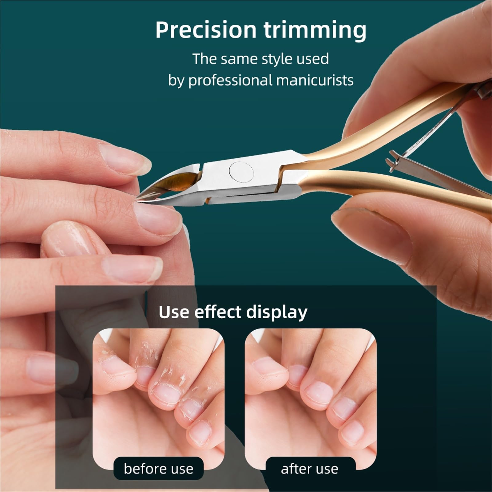 Corta cuticulas Tijeras for piel muerta salón de uñas alicates especiales cortadora de acero inoxidable púa para Manicura