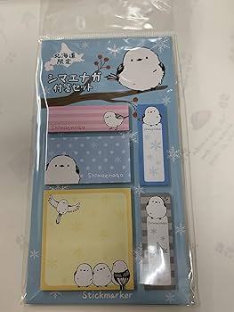 ★新品★ドラッグストア メモ帳 ミントの香り付き  4種セット Amazon.co.jp: シマエナガ 北海道限定 4pメモ帳 と 付箋セット