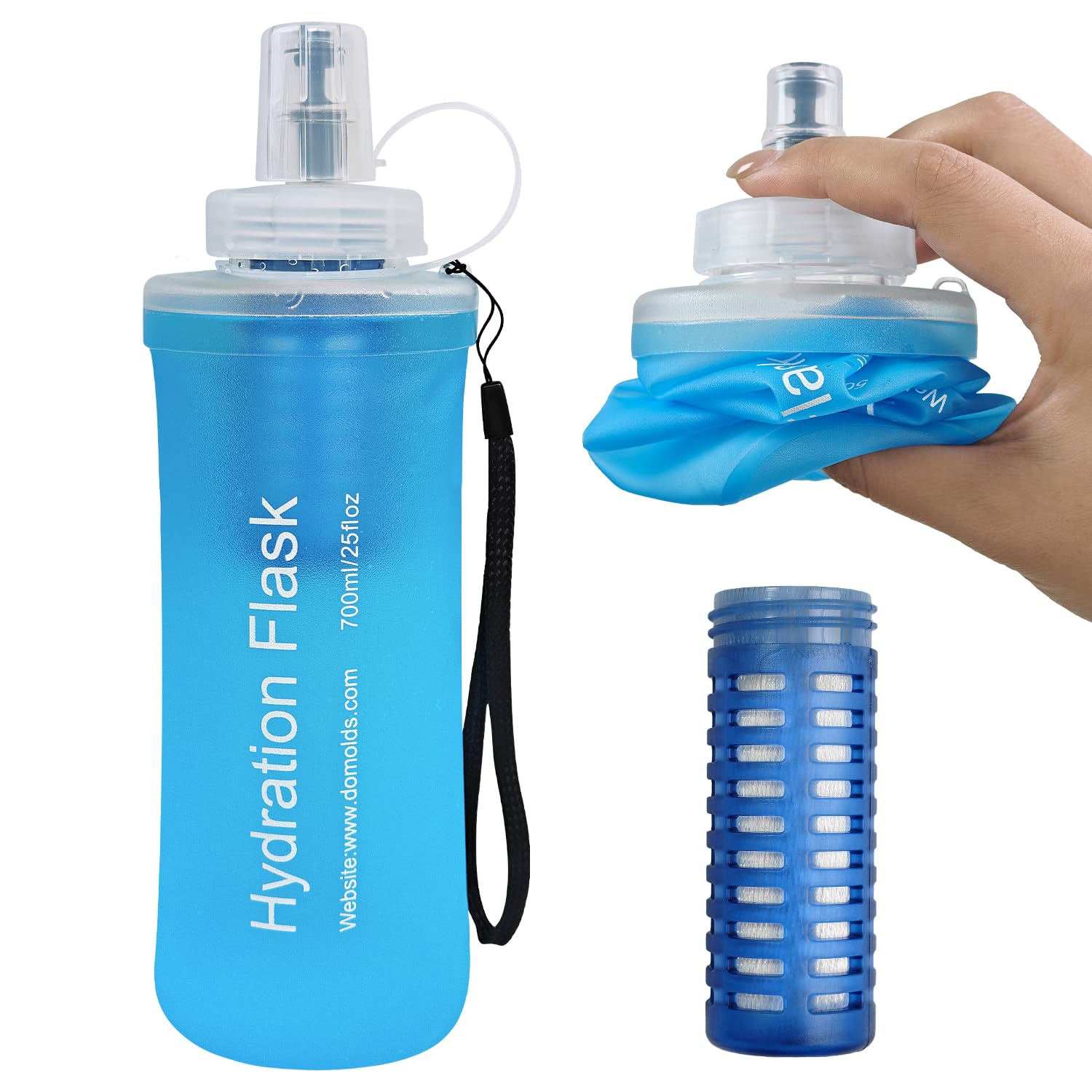 Photo 1 of Naturacave 700ml Collapsible Water Bottle with Filter