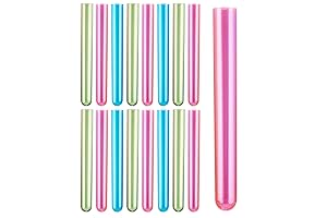 Distinctive 3/4oz Shot Glasses in Neon Hues with Transparent Glass Tube Design