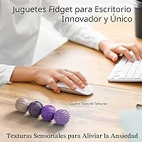 Vista 3 de Bolas Magnéticas de Silicona Juguetes Fidget para Adultos y Adolescentes, 4PCS Juguetes Sensoriales para Aliviar el Estrés para Autismo TDAH