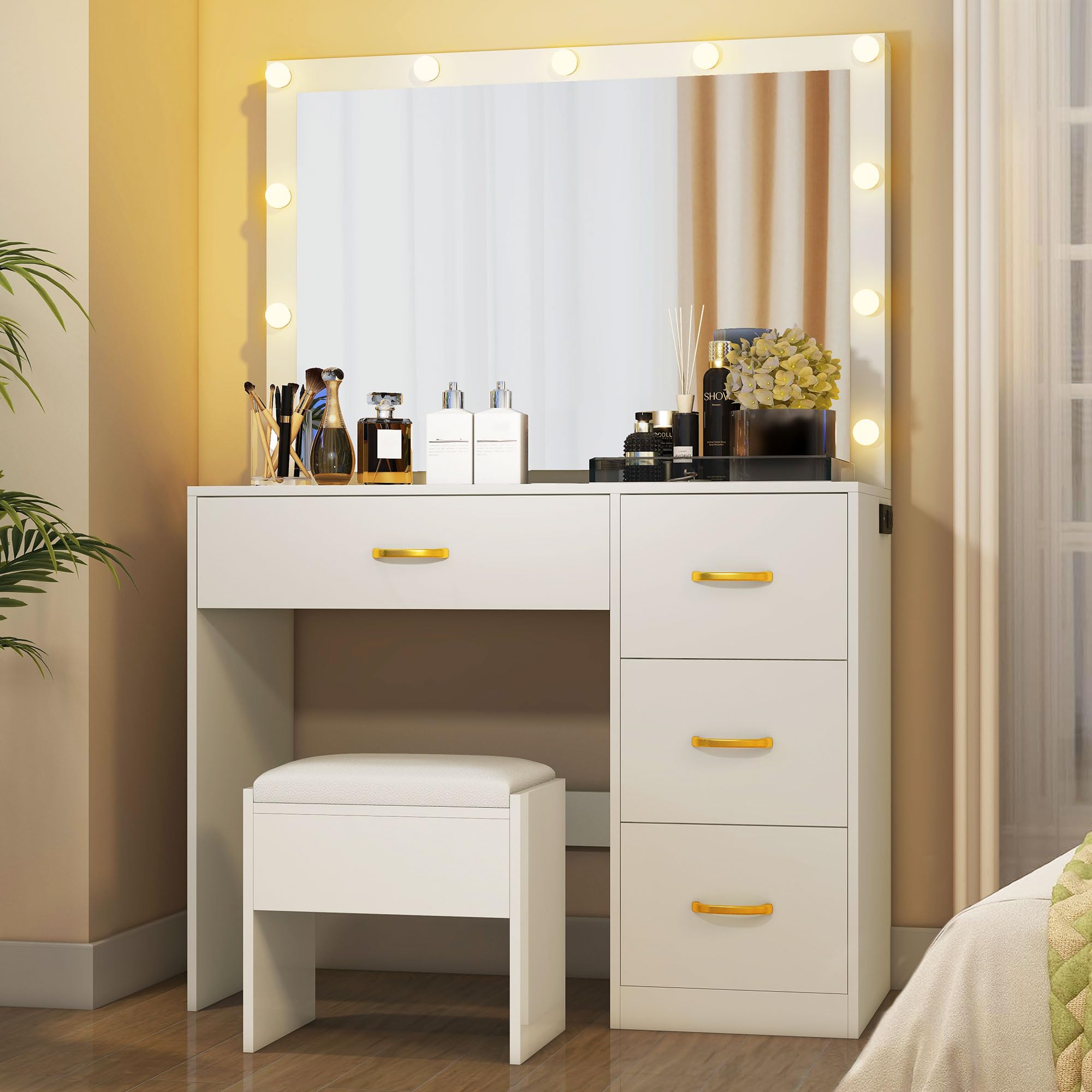 LED lighting modes and brightness adjustment