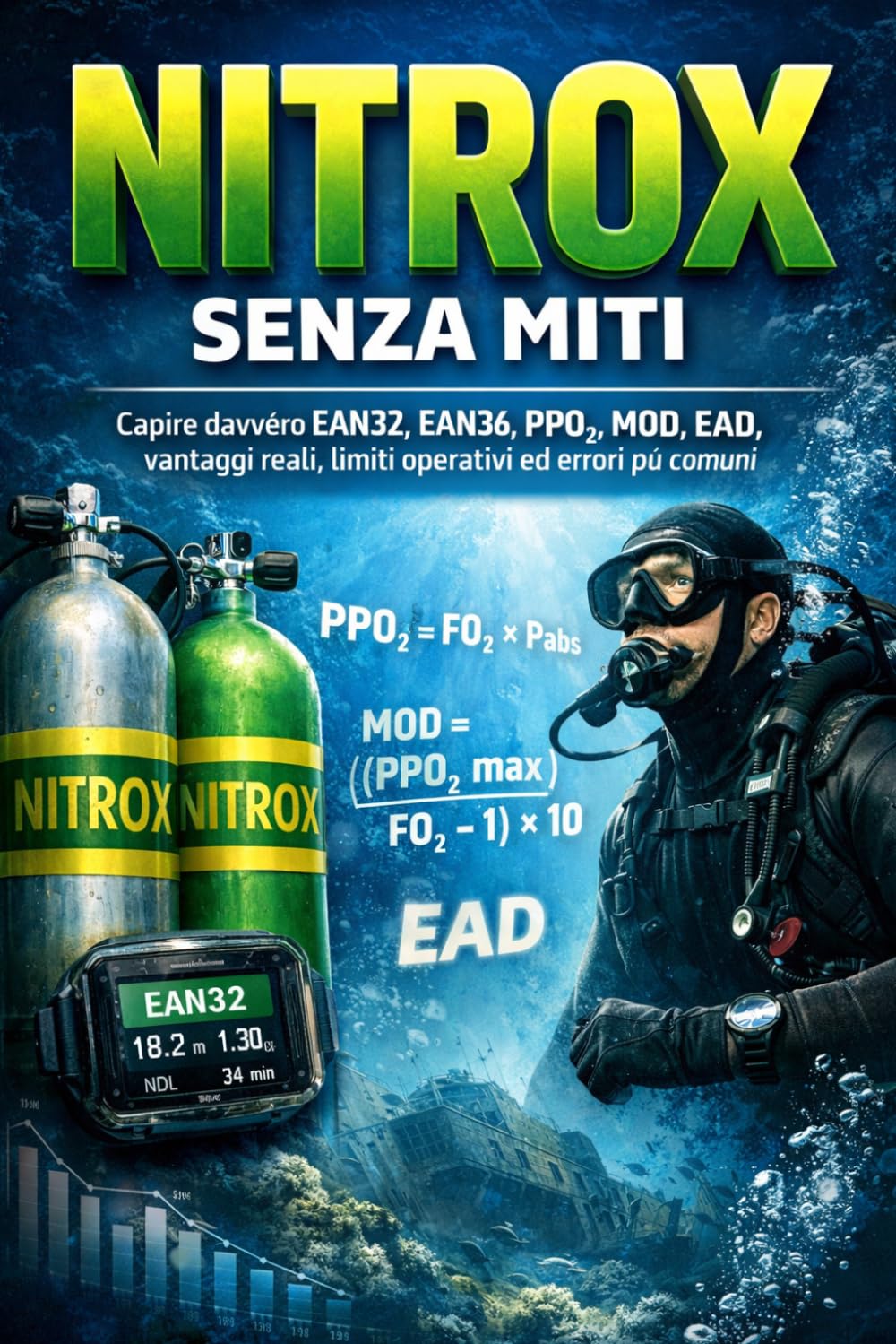 NITROX SENZA MITI: Capire davvero EAN32, EAN36, PPO₂, MOD, EAD, vantaggi reali, limiti operativi ed errori più comuni