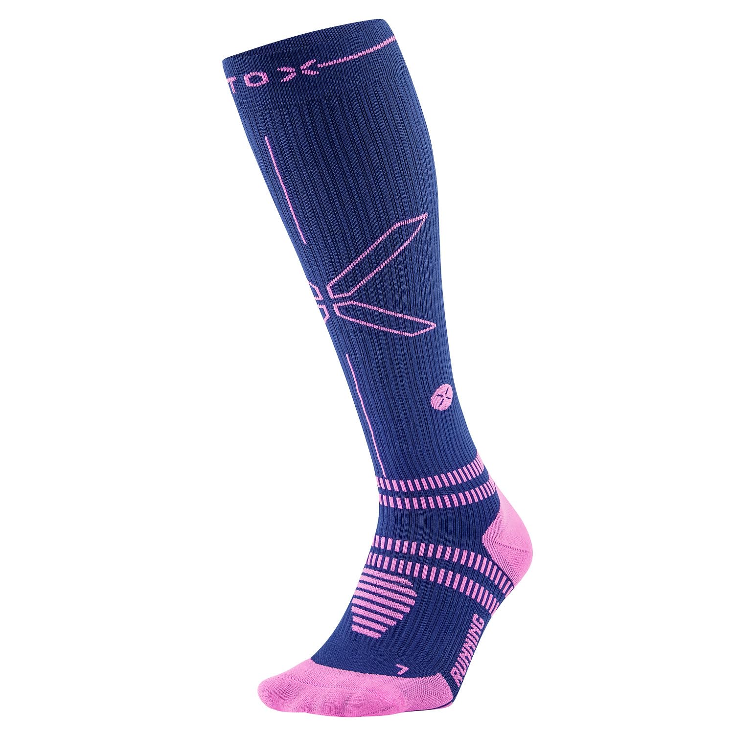 STOX Energy Socks, Damskie skarpety do biegania, klasa kompresji 23-32 mmHg, cienka wkładka, pończochy uciskowe, do biegania, skarpety uciskowe, pończochy uciskowe, pończochy zakrzepicy, uciskowe