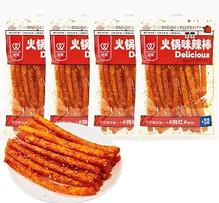 DAMAICHUHAI スパイシーストリップ（スパイシースティックとも呼ばれる）は、中国の伝統的なスナックです。肉汁が溢れ、驚くほど辛いです。408g/14オンス。