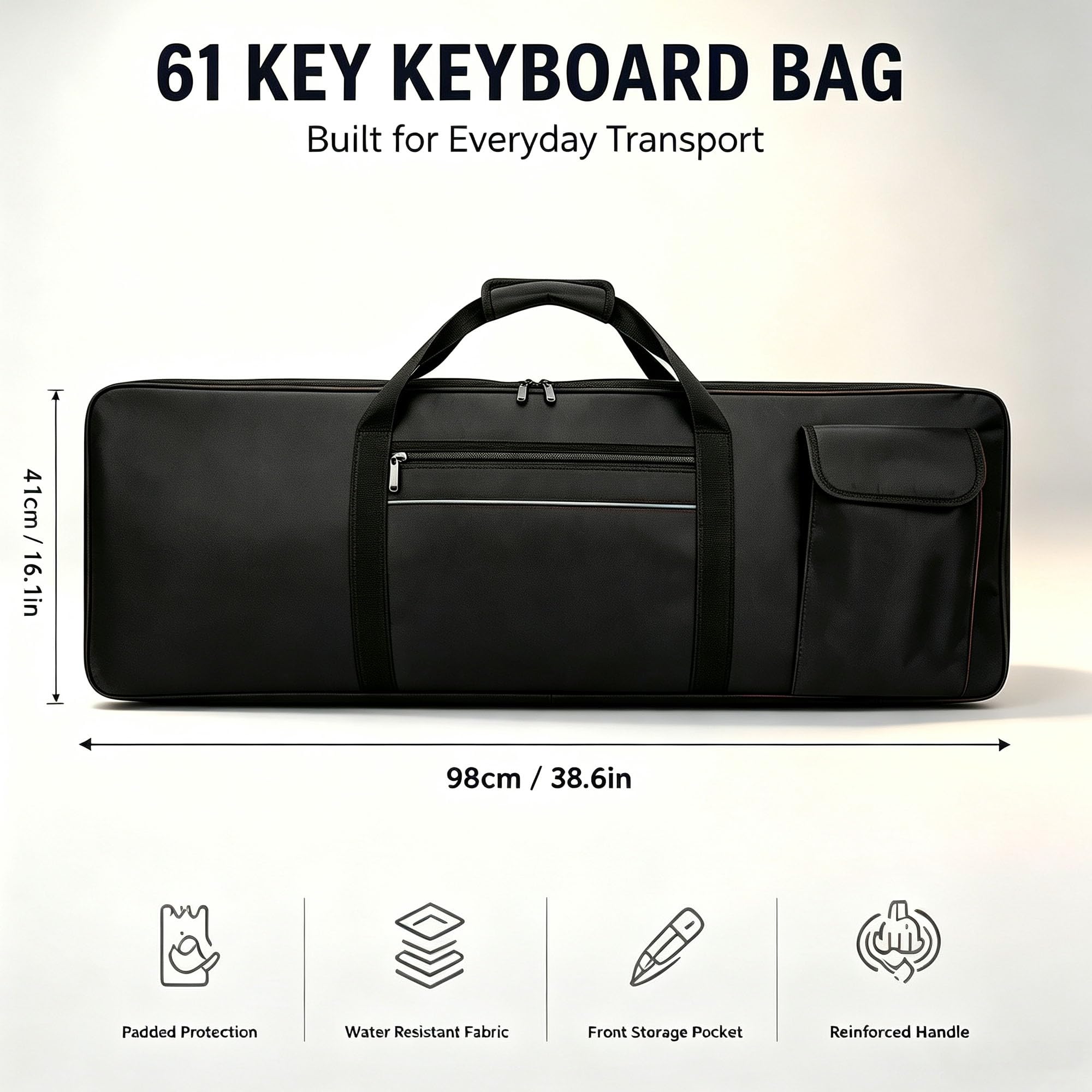 Sac Rembourré pour Clavier pour Costzon 61-Key Keyboard 2019-Pr