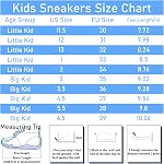 Kids Sneakers Boys Girls Cushioning Running Sports Shoes Lightweight Breathable Walking Athletic Tennis Shoes