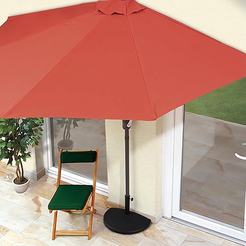 Miniatura 2 de COBANA Base de sombrilla de patio semicircular, soporte de sombrilla de resina resistente de 33 libras