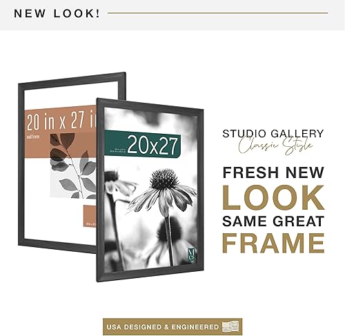 Miniatura 2 de MCS GALERÍA ESTUDIO 2 MARCO 20X27 NEGRO WOODGRAIN