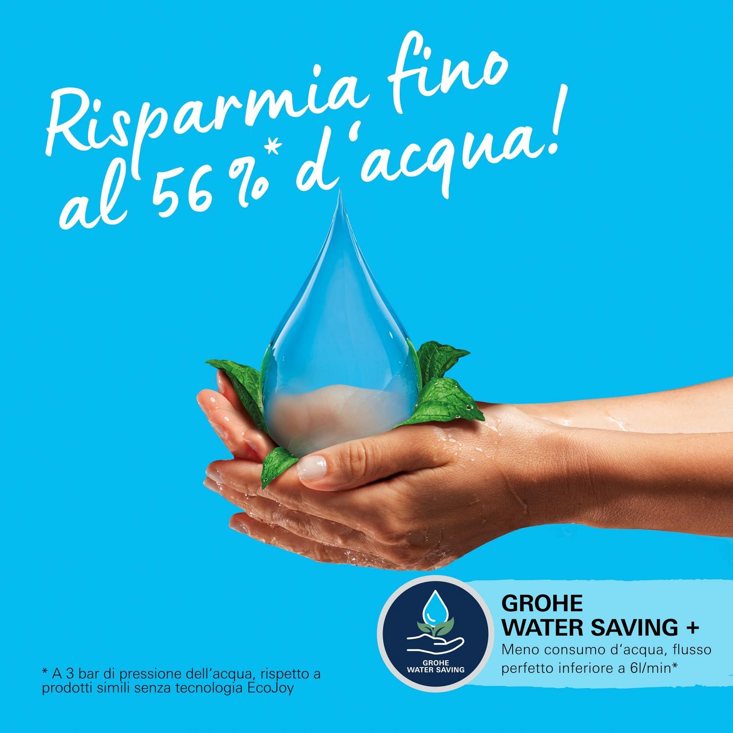 GROHE Vitalio Comfort 110 Manopola Doccino Doccia (2 getti Rain e Jet, 110 mm, DreamSpray, SpeedClean anticalcare), Cromo, 2639710E