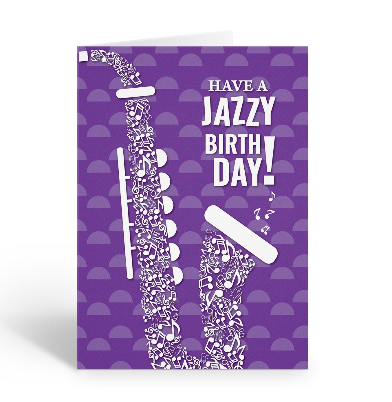 Stonehouse Collection | Happy Birthday Musician Birthday Card | Saxophone Birthday Card | Blank Interior (Saxophone)