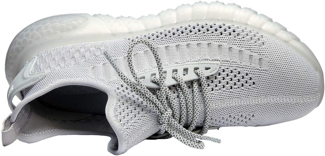 SUOKENI Women's Fashion Sneaker Breathable Running Shoes Lightweight Walking Shoes LightGray,Size:US 11/EU 42
