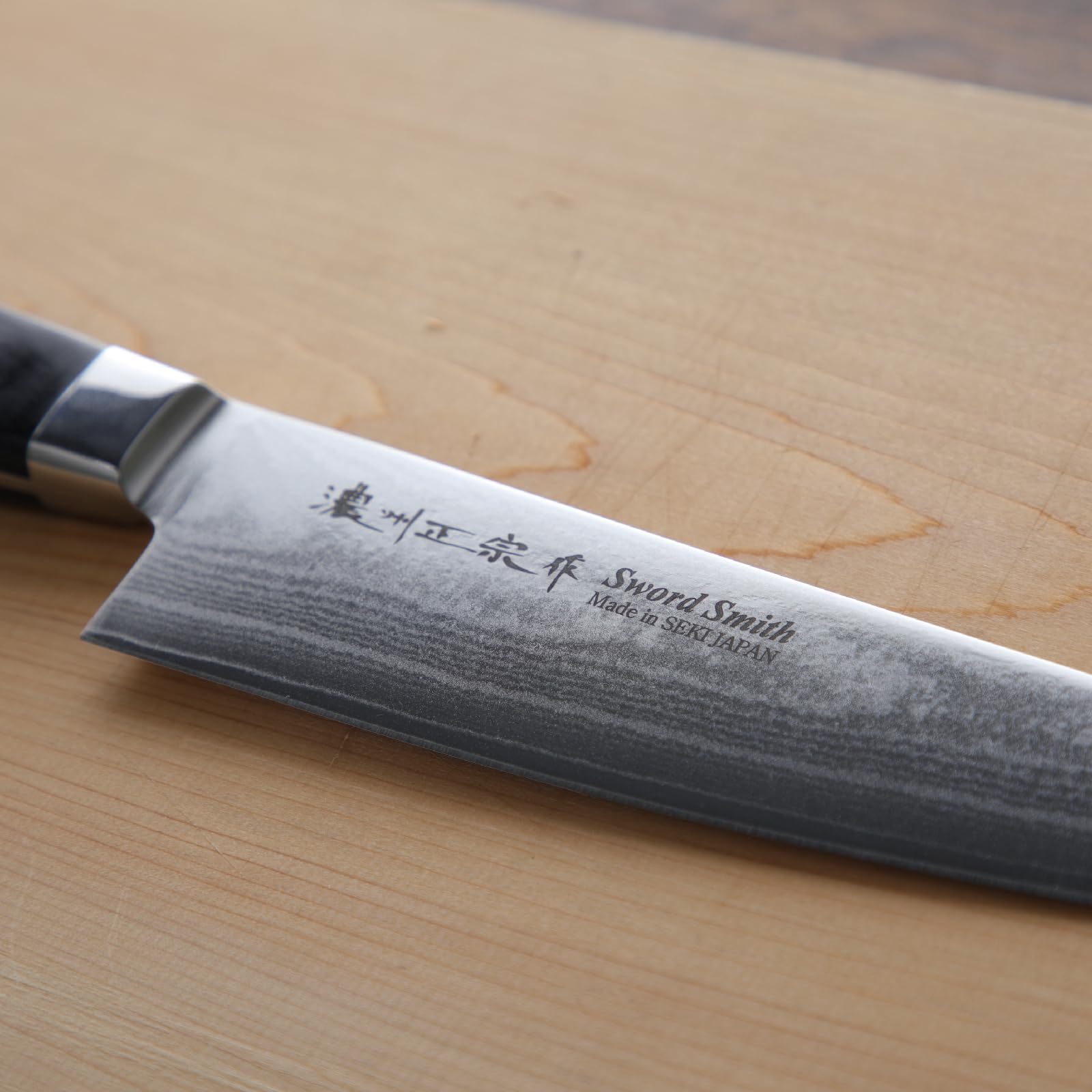 関の刃物 ペティナイフ 135mm 濃州正宗作 ダマスカス69層 果物包丁 両刃 4956617244190-1.jpg