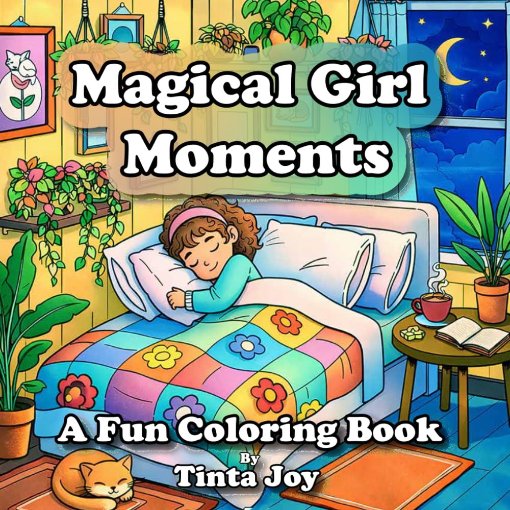 Magical Girl Moments: A Fun Coloring Book Celebrating Everyday Adventures, Dreams, and Joy for Young Girls