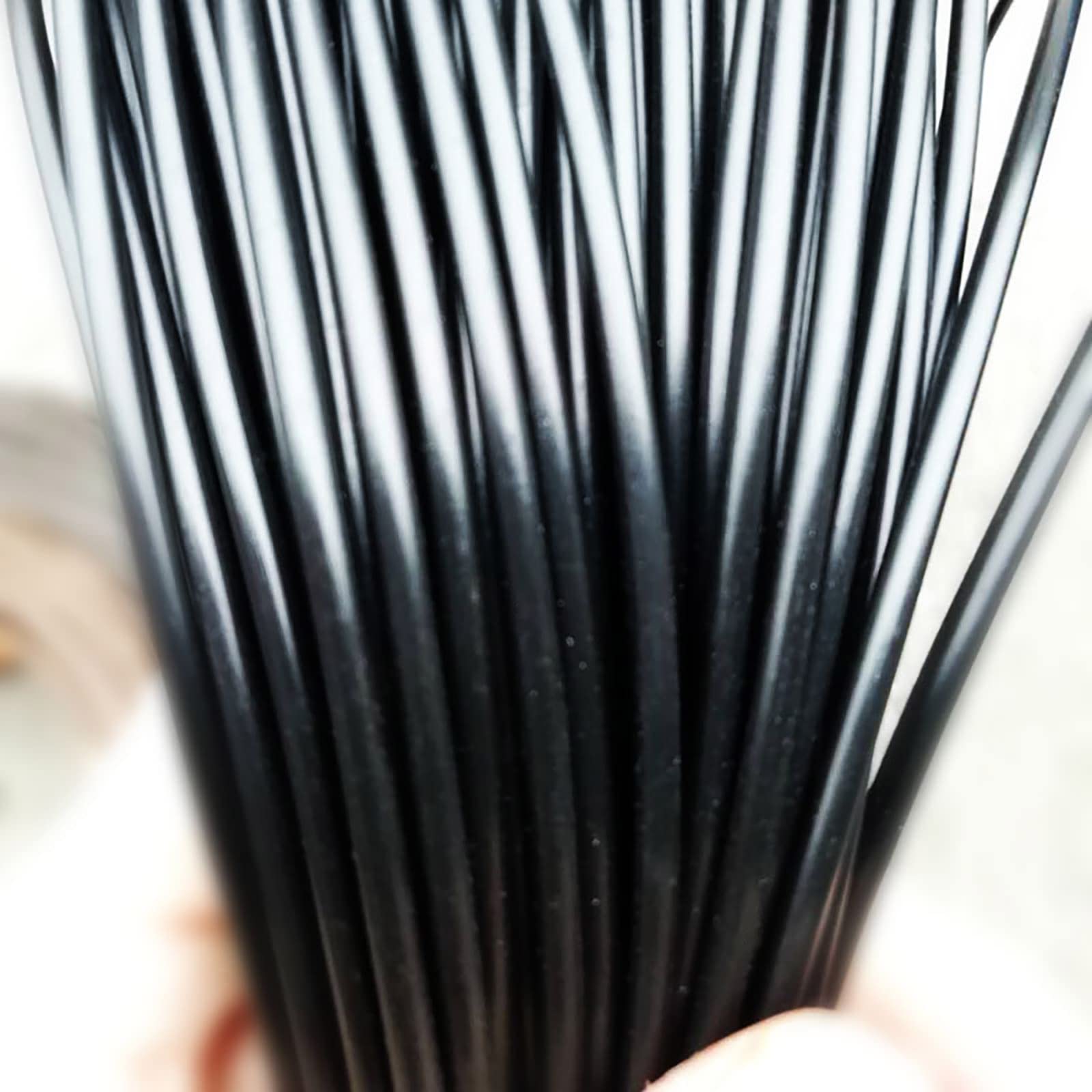 NURUGURE Plastic Rattan Wicker, PE Rattan Wicker Repair Material 2.5mm 500g Weaving Strip for DIY Screen Panel