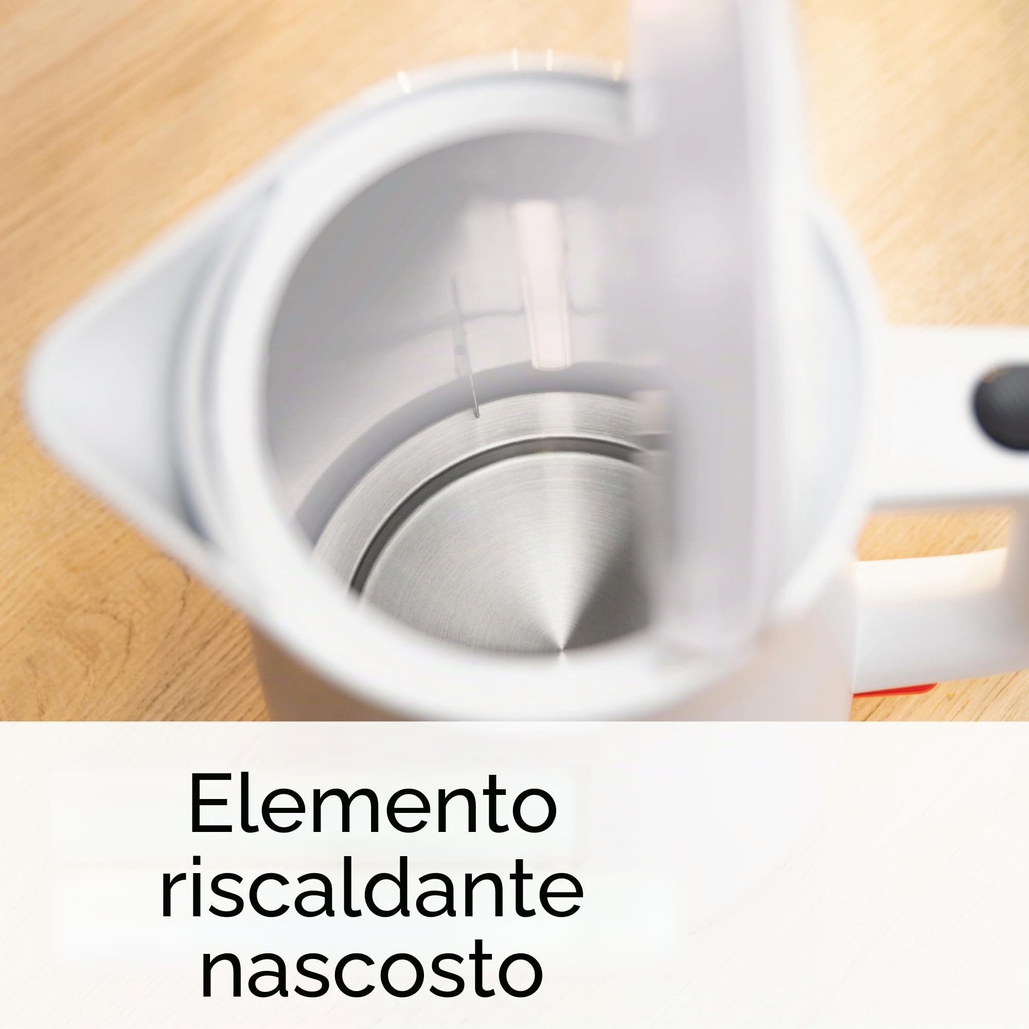 Bosch TWK3M121 Bollitore, Capacità 1.7 L, Filtro Anticalcare, Bianco | Bollitore, Riscaldamento Rapido, Filtro Removibile, Indicatore Livello Acqua, Spegnimento automatico, Facile da Pulire