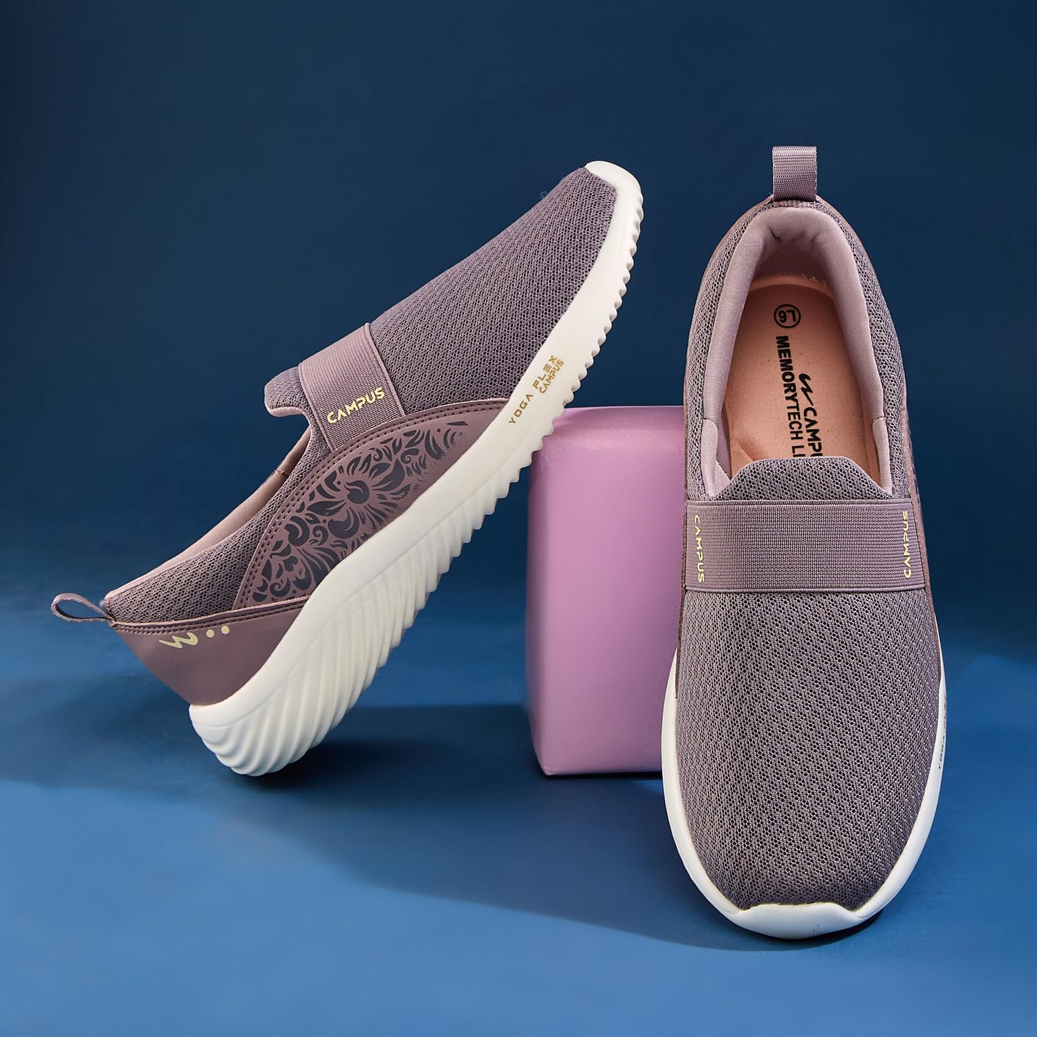 Campus Women's Camp ELOY Walking Shoes Mauve - 6UK/India