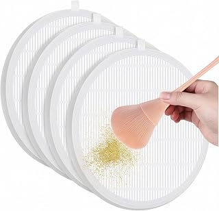 4 Pack Reusable Nail Dust Collector Filters - No Spill Design for 40W/60W/80W Nail Vacuum Machines - Perfect for Manicure Tools, Nail Salons & Home Use
