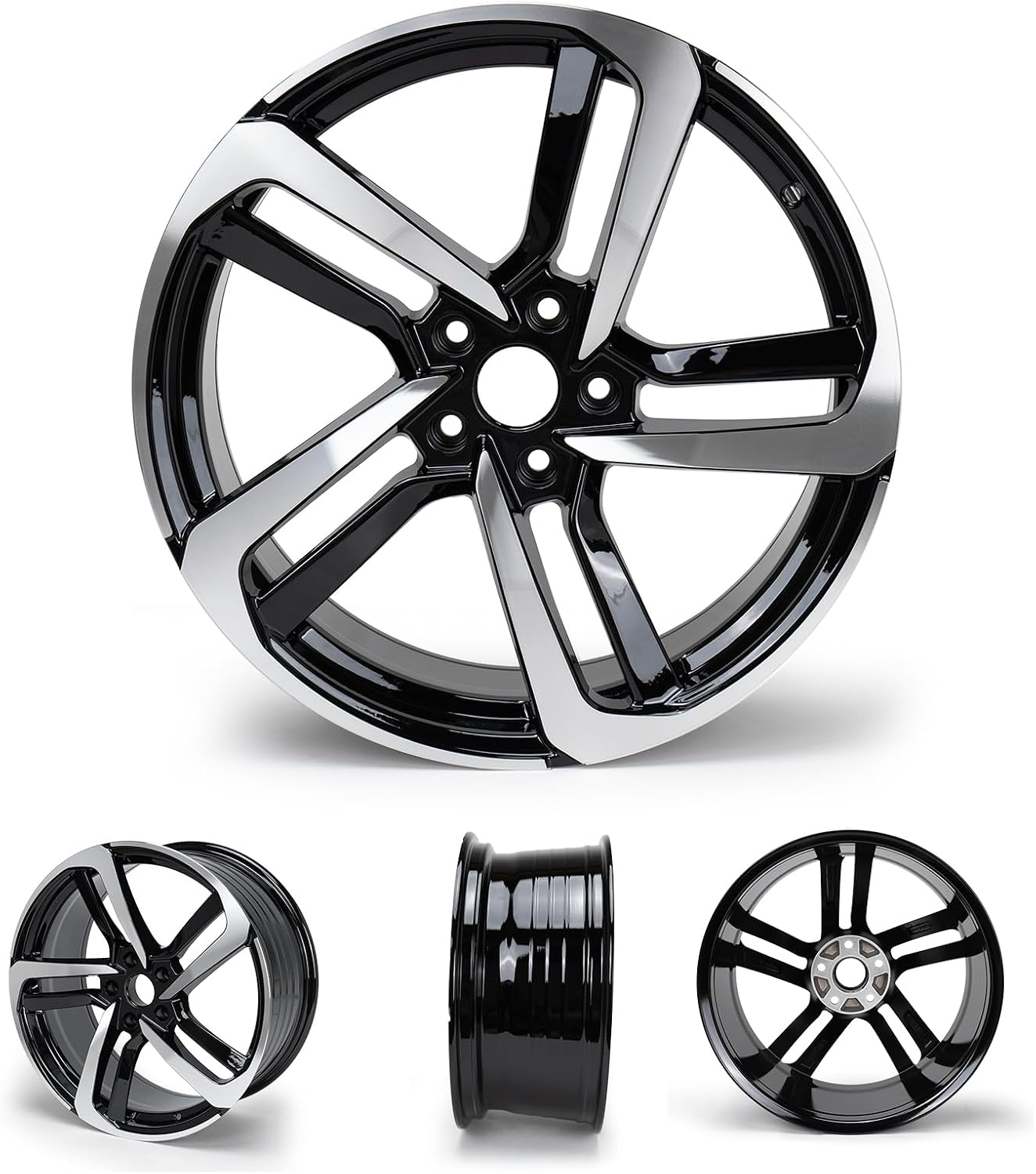 New 19x8.5" 19 Inch Premium Aluminum Alloy Wheel Rim Compatible with 2018-2022 HONDA Accord OEM Design Replacement Direct Fit, Alloy Replacement Wheel, Super Duty Car Rims Replacement, OE Stock Specs