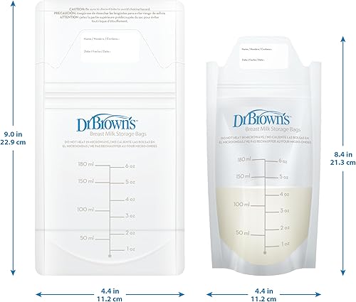 Miniatura 9 de Dr Browns Bolsas de almacenamiento de leche materna para congelar y almacenar 100 unidades paquete de 1