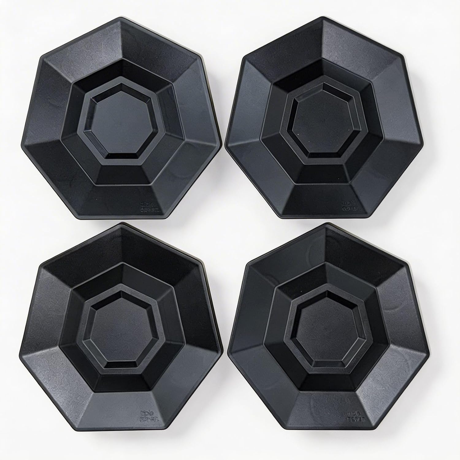Hexagon Wheel Center Caps for Cybertruck 20" Cyber Wheels – OEM+ Style Snap-in Hub Covers, Heavy-Duty PA6-GF Nylon, Rust Protection - Pack of 4