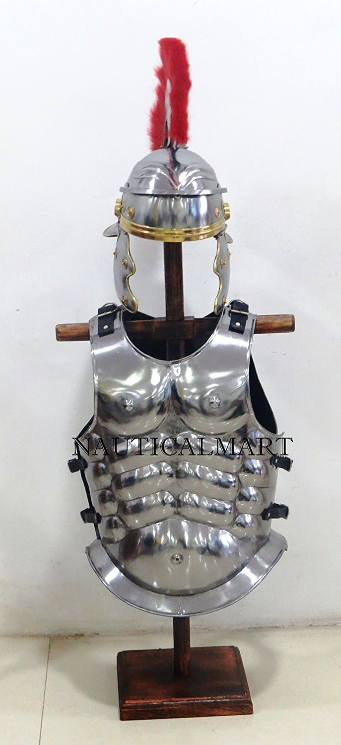 NauticalMart Roman Muscle Armor W/Centurion Helmet Wearable Halloween Costume