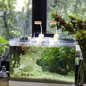 Aquarium Light with Clip, Coral Light for Saltwater Aquariums, Adjustable Brightness for Plant Growth, Indoor, Outdoor, Home, Algae, Refugium