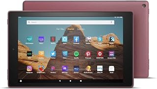 Fire HD 10 Tablet (10.1" 1080p full HD display, 32 GB) – Plum (2019 Release)
