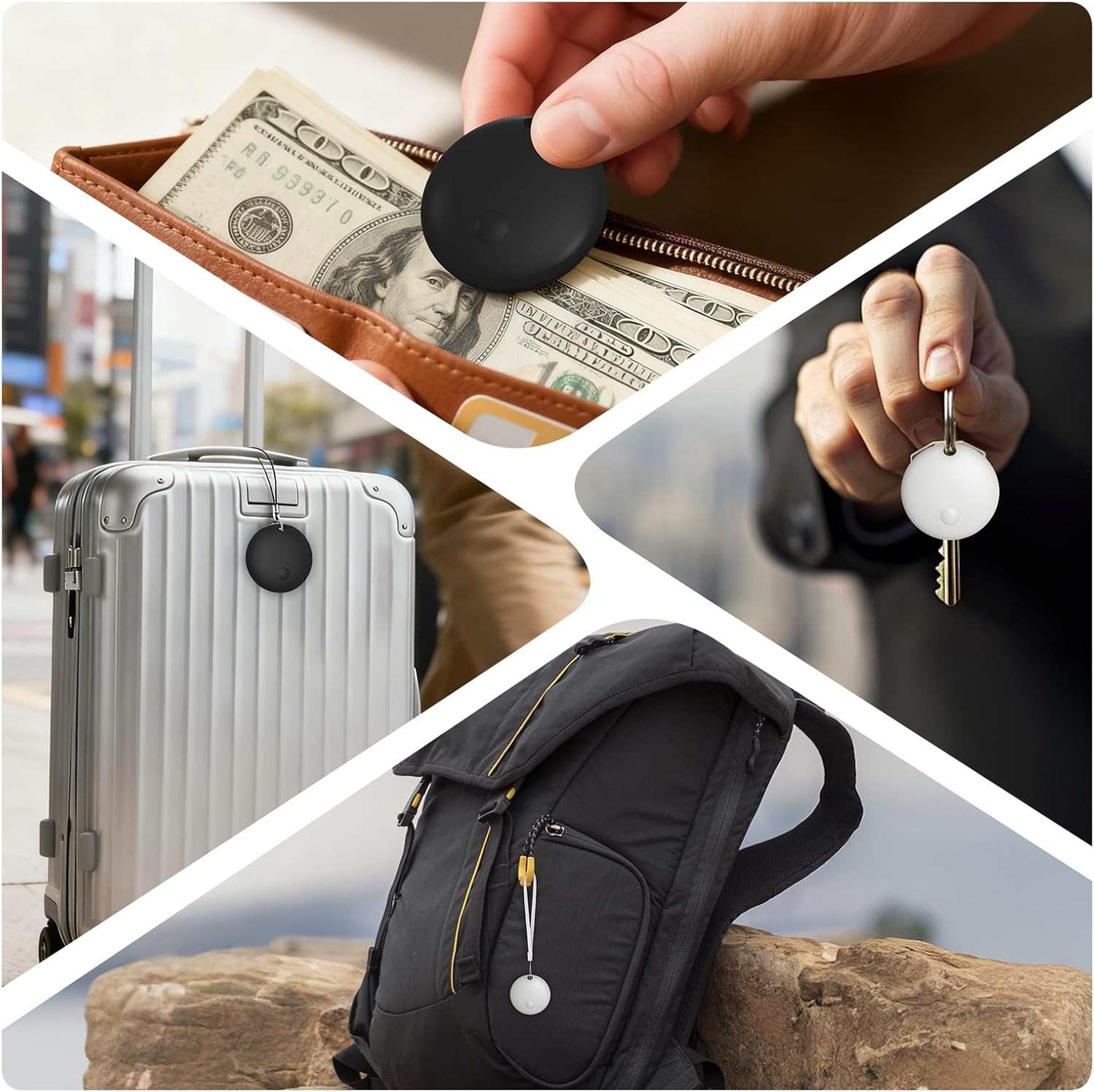 Bluetooth Tracker for iOS or Android - Dual System Key Finder/Backpack Tracking Tag/Item Locator/Luggage Smart Tag/Pet Tracker, Compatible with Apple Find My or Google Find Hub,IP67 Waterproof - Image 7