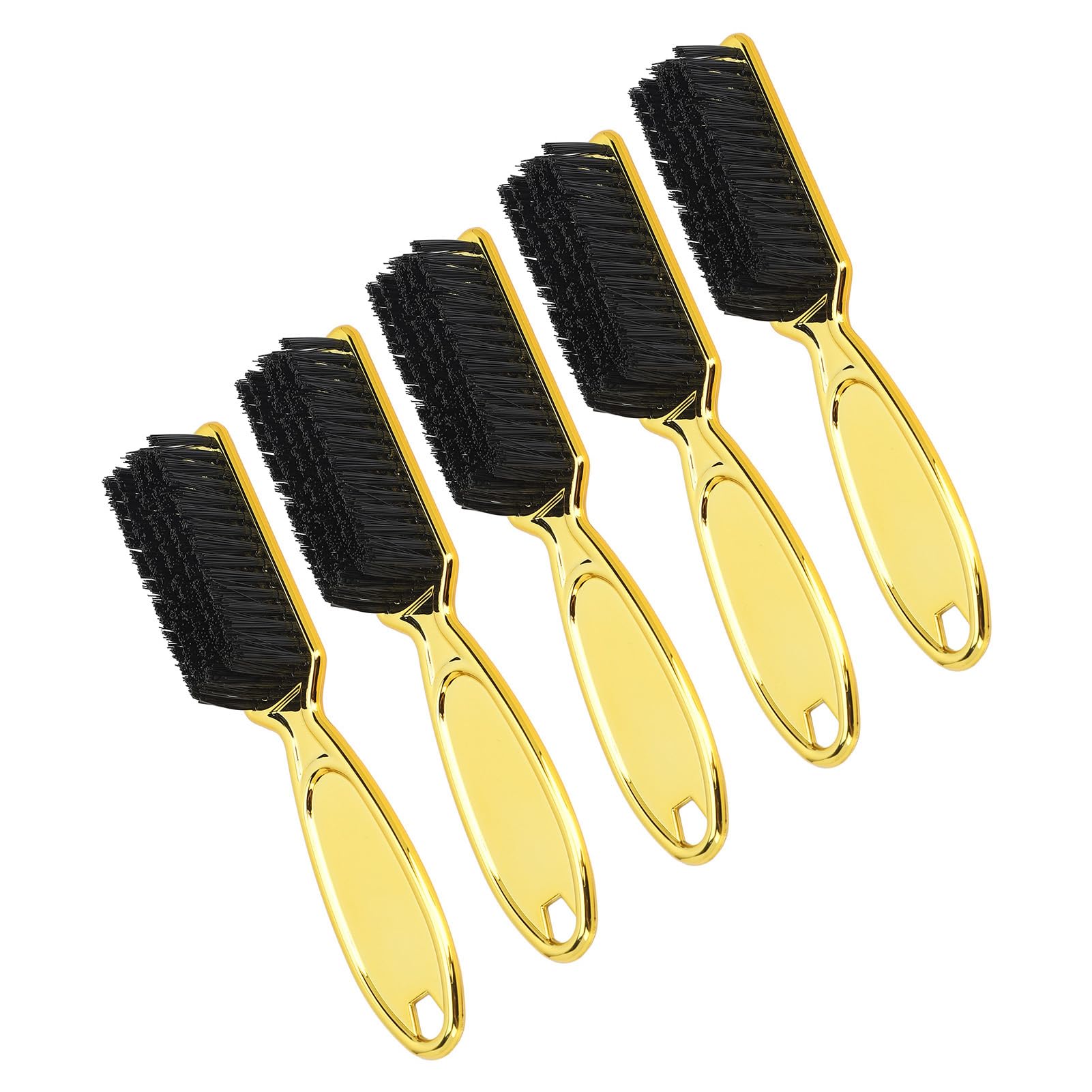Cepillo de Peluquero para Hombres, Cepillo de Limpieza con Cerdas Reforzadas para una Depilación Eficaz para Herramientas Profesionales de Peinado, Chapado en Oro