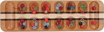 Mancala African Stone Game (Bold Stripes)