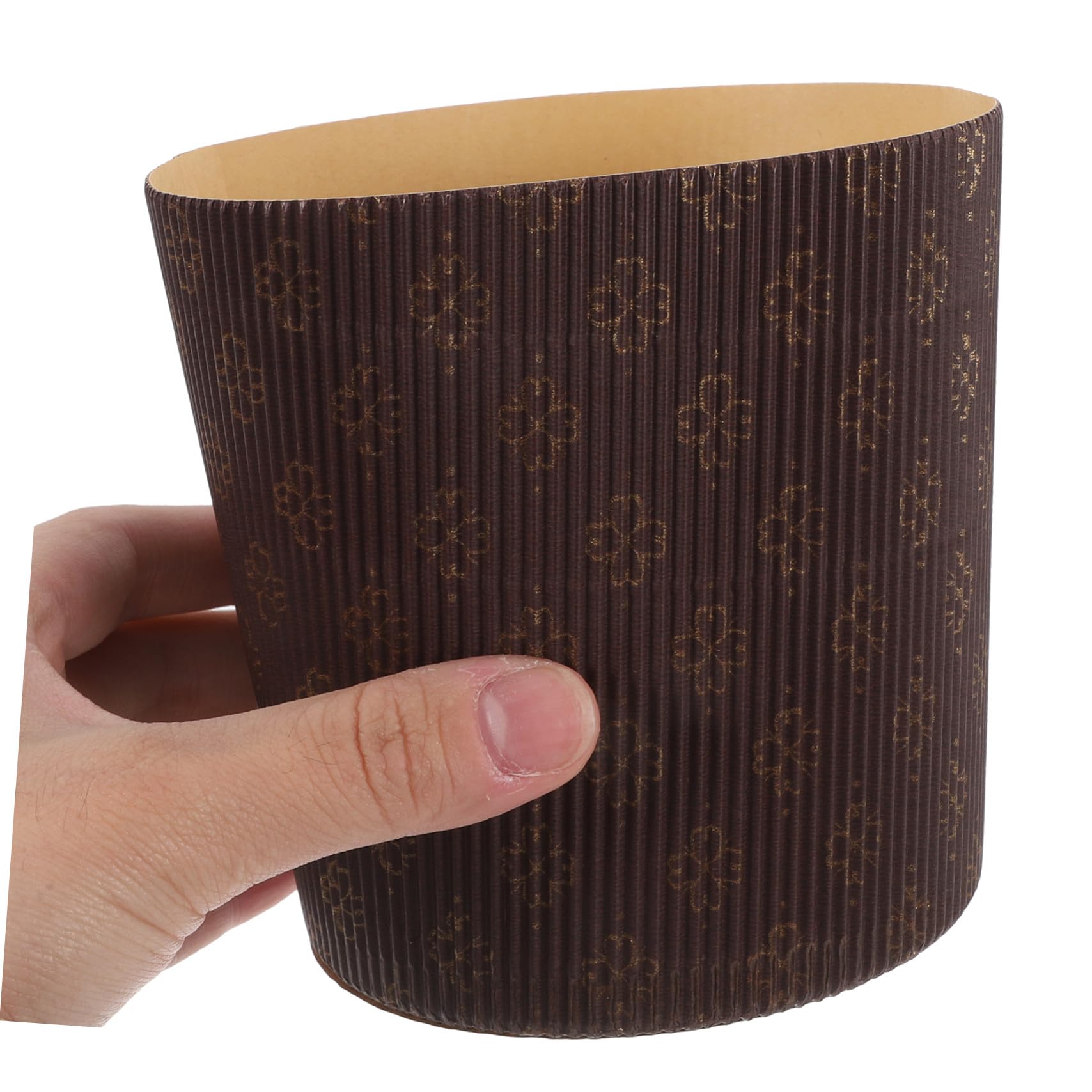 25 Piezas de Capacillos de Papel para Cupcakes Marrón, Molde para Hornear Revestimiento para Pastel, Fácil de Usar y Práctico para Repostería en Casa y Panaderías