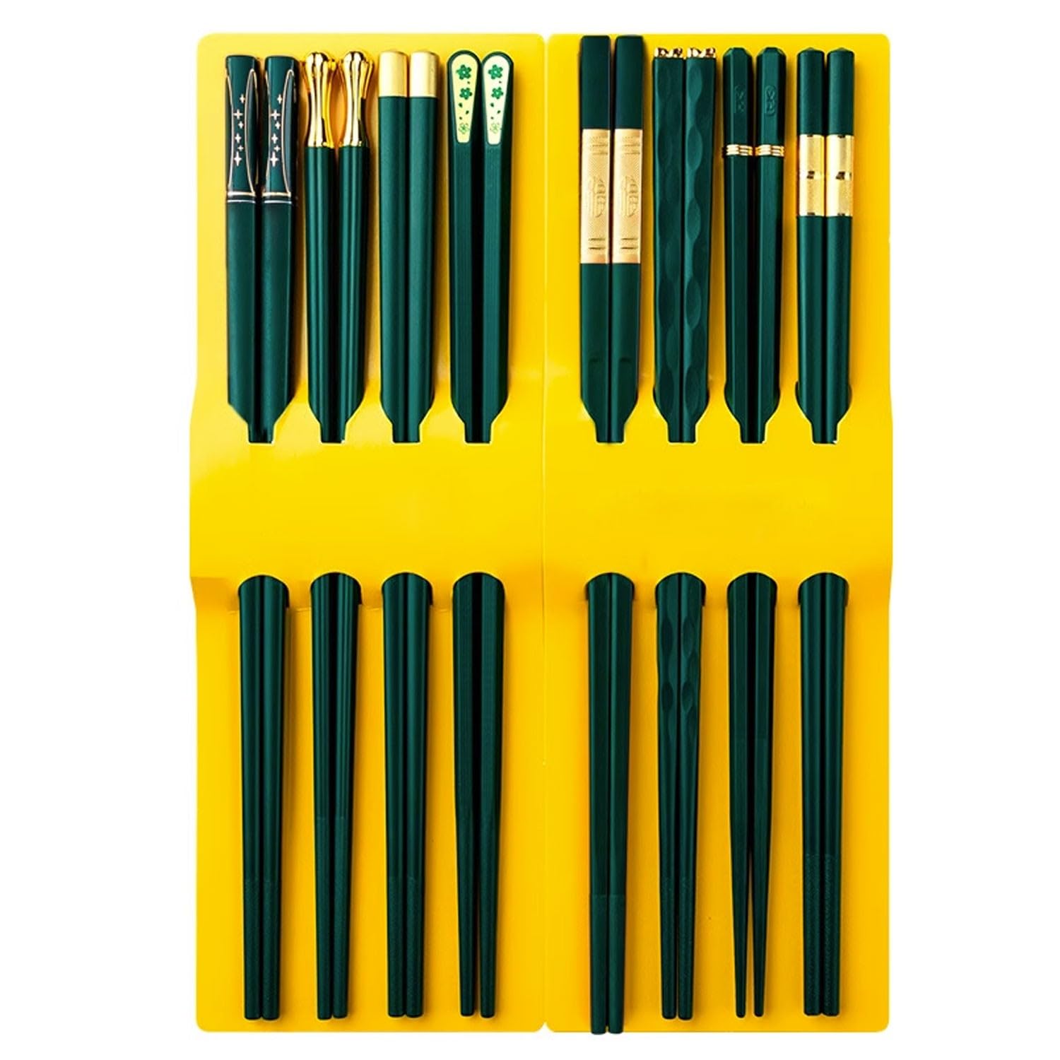 Baguettes Baguettes Baguettes en Bois Baguettes Ménage Antidérapantes 24,3 Cm Peuvent Être Réutilisées pour Utiliser des Baguettes Tenues Familiales(8 Pairs)