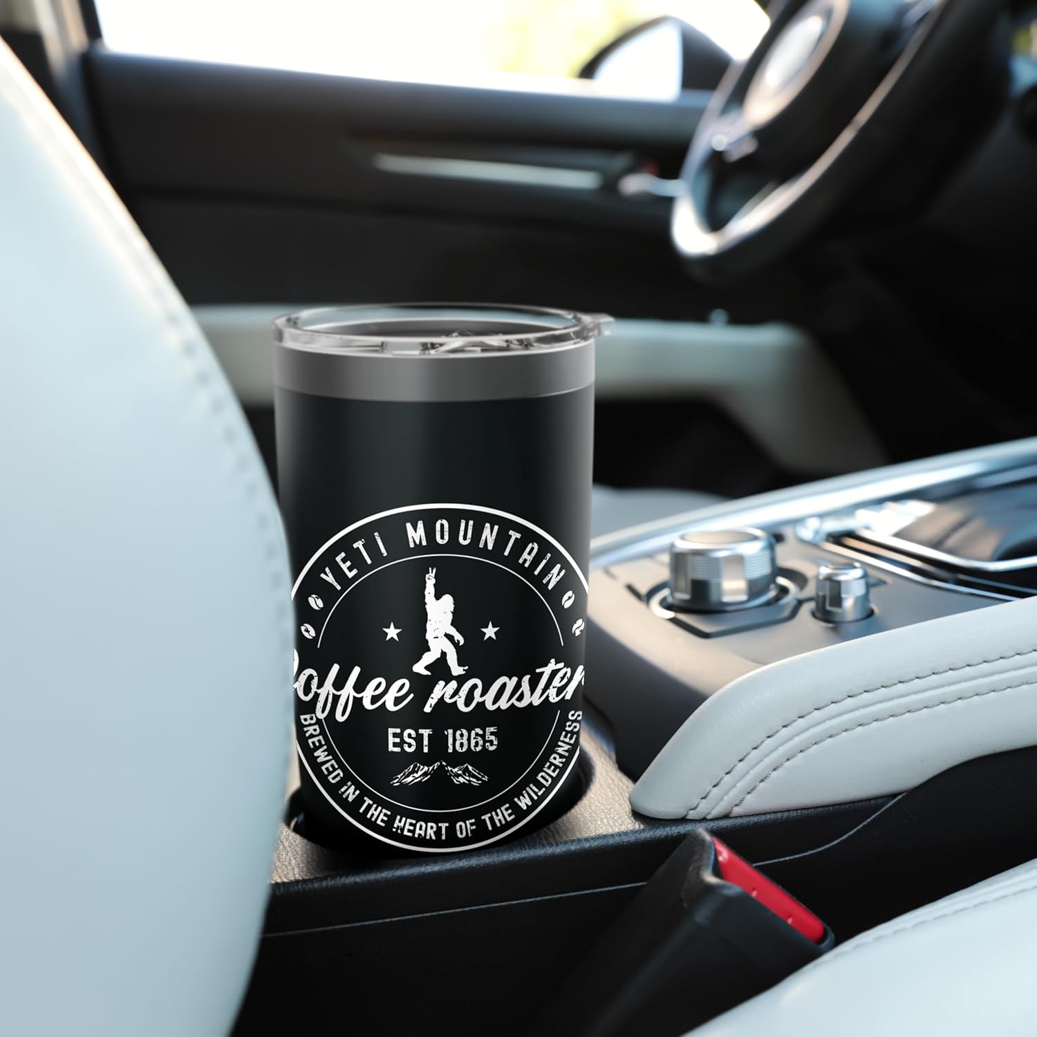 Yeti Mountain Coffee Roasters Bigfoot Sasquatch Stainless Steel Insulated Tumbler