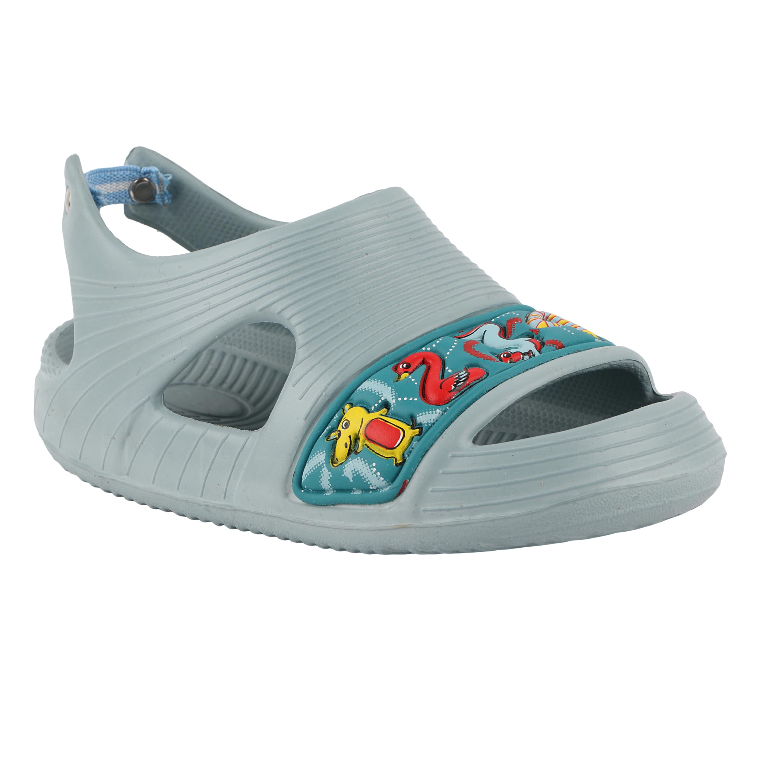 LEVOT Gennie-Grey Casual Slip On Comfortable Light Weight Indoor & Outdoor antiskid clogs/Sandals for Kids(2.5 years-3 years) (B0CXLPWZND) Amazon Price History, Amazon Price Tracker