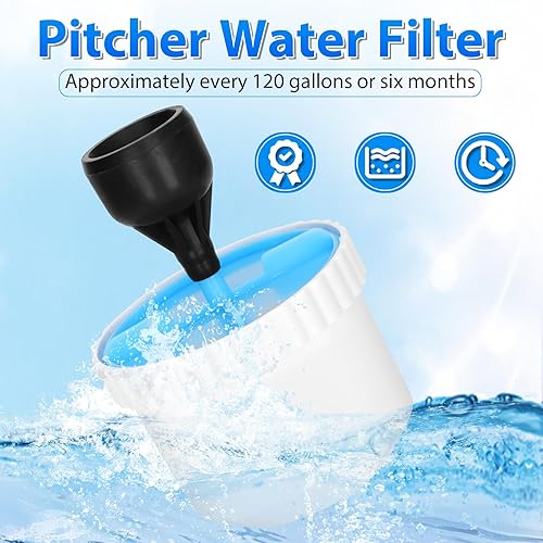 Miniatura 2 de Reemplazo del filtro de agua, puede eliminar eficazmente la suciedad y la nubosidad de los microplásticos, PFAS, más de 30 contaminantes del agua.