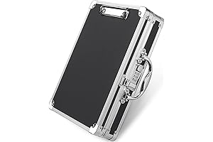 Sooez 12.6 x 9.6-inch Locking Clipboard with Storage