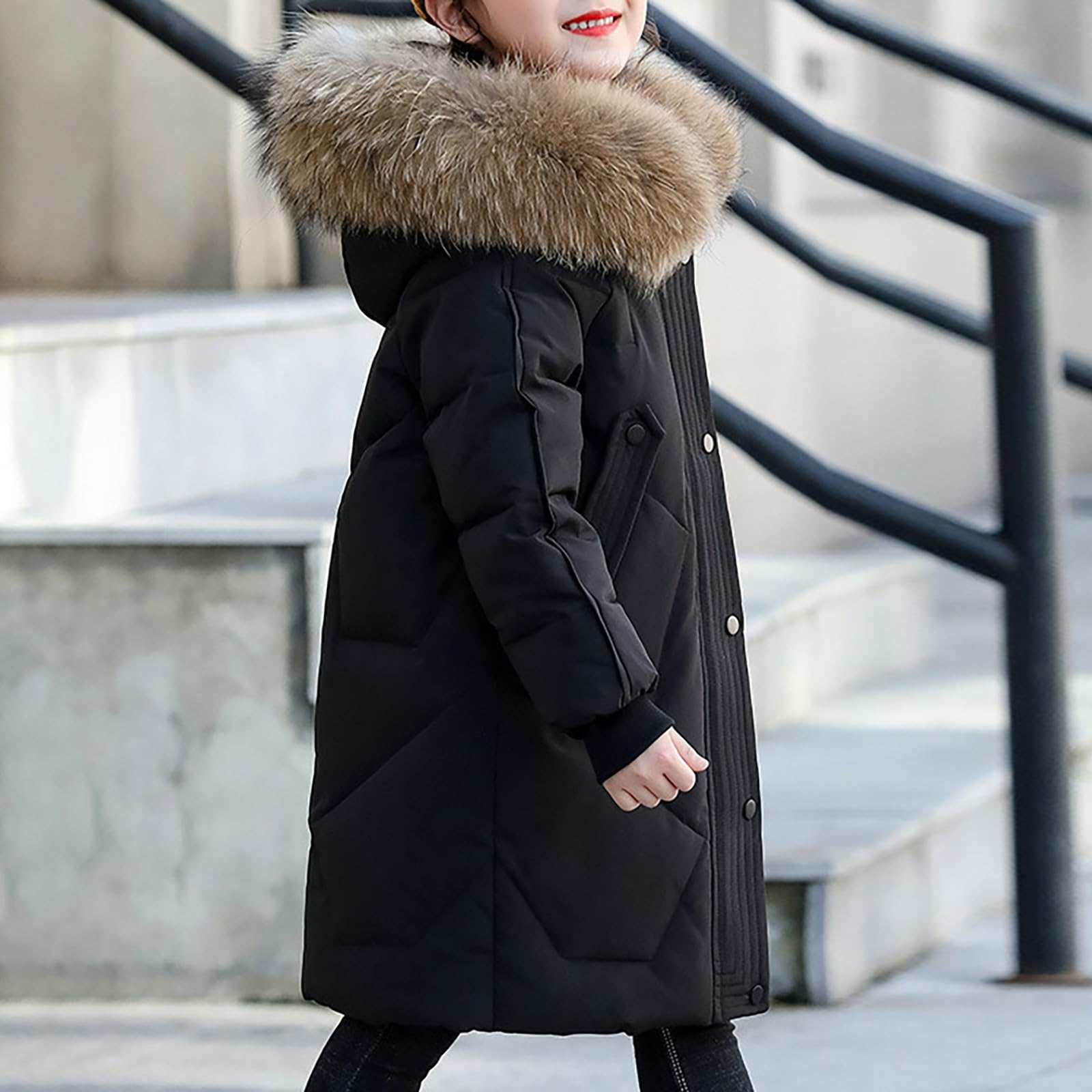 Cappotto per bambini alla moda per ragazzi e ragazze cappotto spesso imbottito giacca invernale vestiti giacca e pantaloni per ragazze