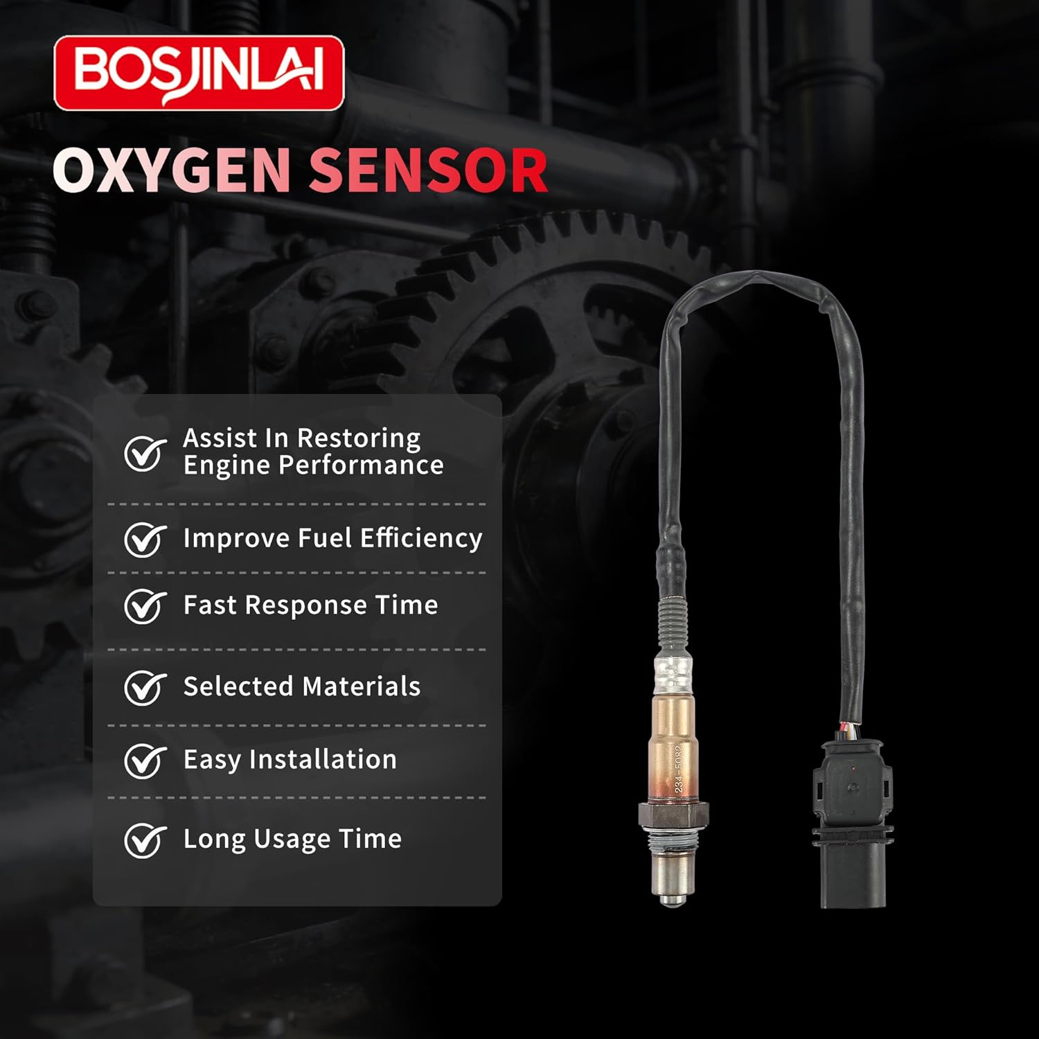 O2 Oxygen Sensor Upstream for Hyundai Elantra Coupe GT Kona Sonata Tucson Veloster 1.8L 2.0L 2011-2021, for Kia Forte Koup Forte5 Optima Seltos Soul 2.0L 2012-2024 1Pc
