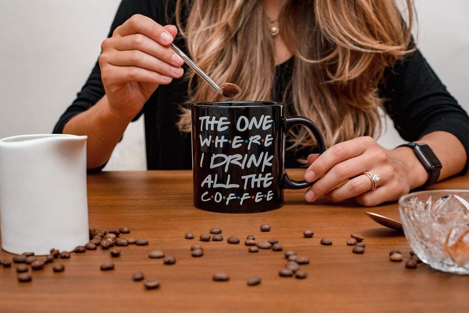 Toynk "The One Where I Drink All The Coffee 20-Ounce Coffee Mug | Oversized Ceramic Mug | Large Coffee Cup | Funny Coffee Mug | Drinkware For Coffee, Tea, Hot And Cold Beverages - Image 6