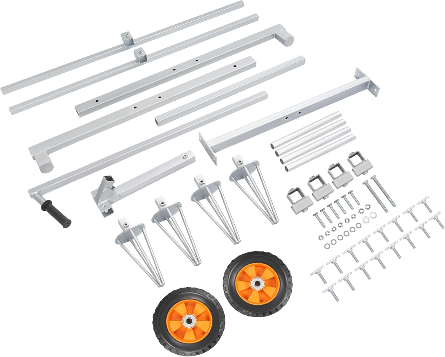 Universal Wheel Paint Stand Rack Steel Mobile Height & Cones Adjustable Wheel Rim Paint Tool Steel Silvery